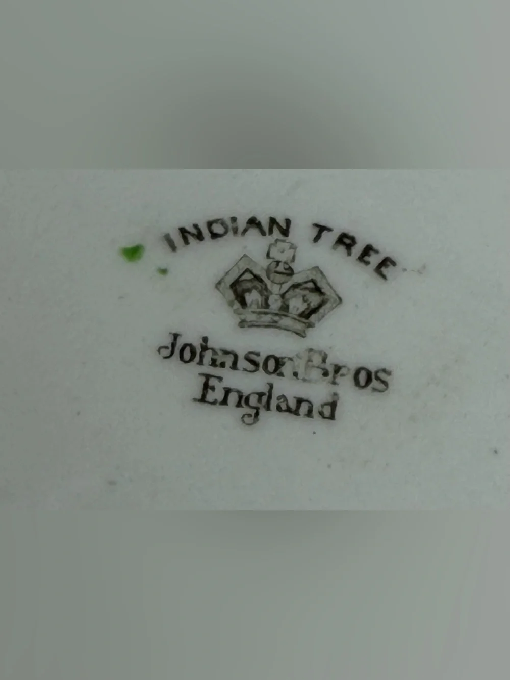 Johnson Brothers Indian Tree Green Key 10 Pc Vintage England Set